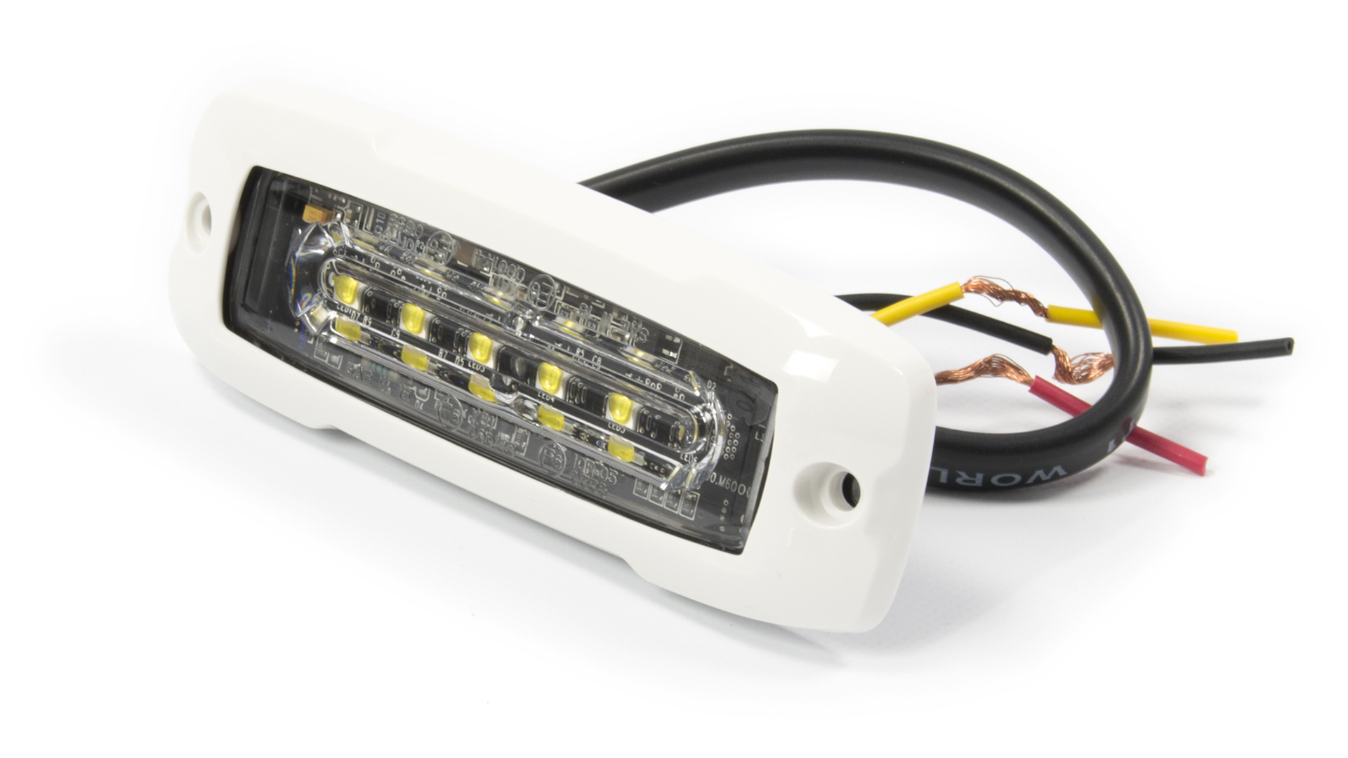 XT6 Warning Lighthead (White Bezel) - Red