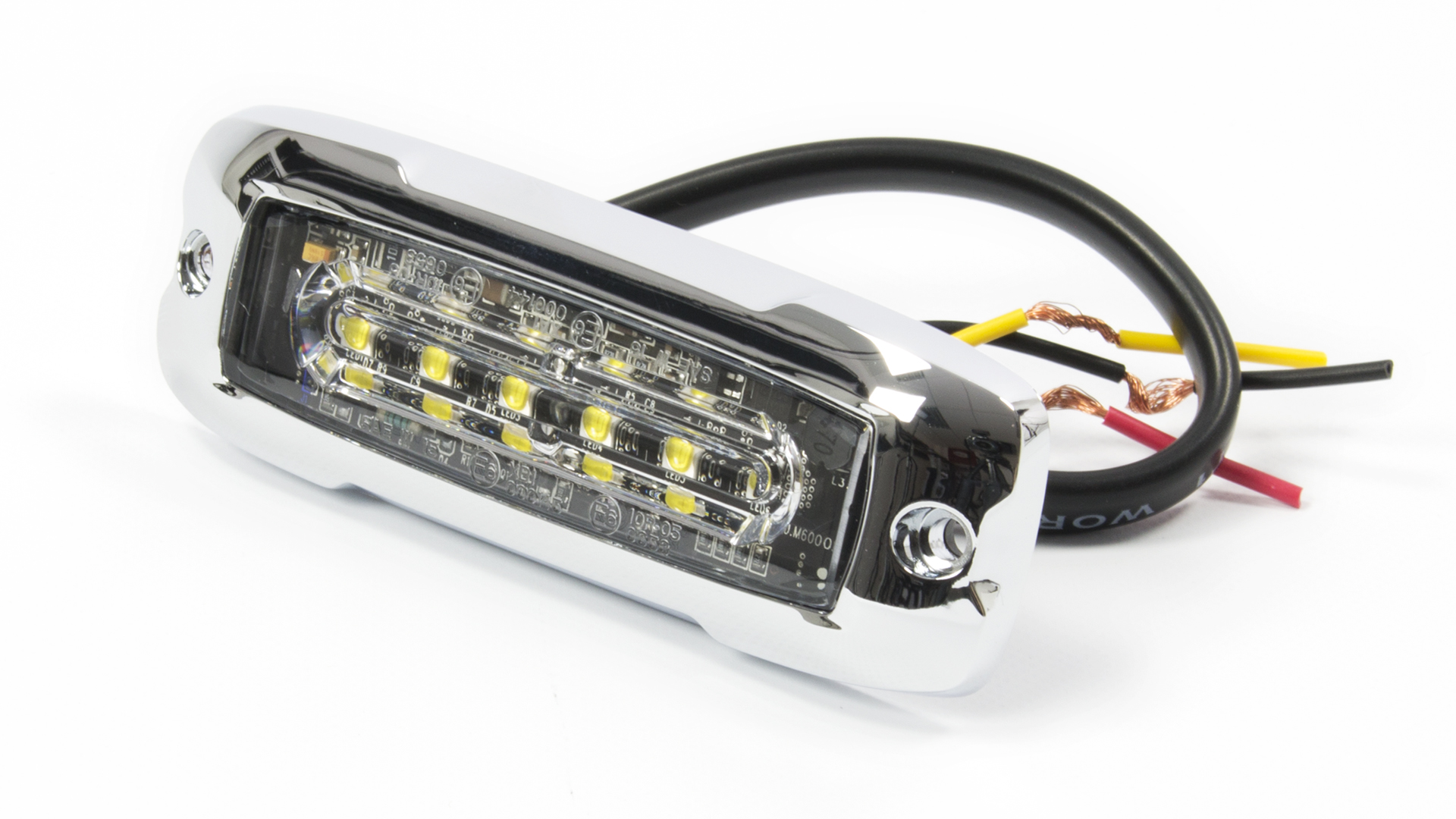 XT6 Warning Lighthead (Chrome Bezel) - White