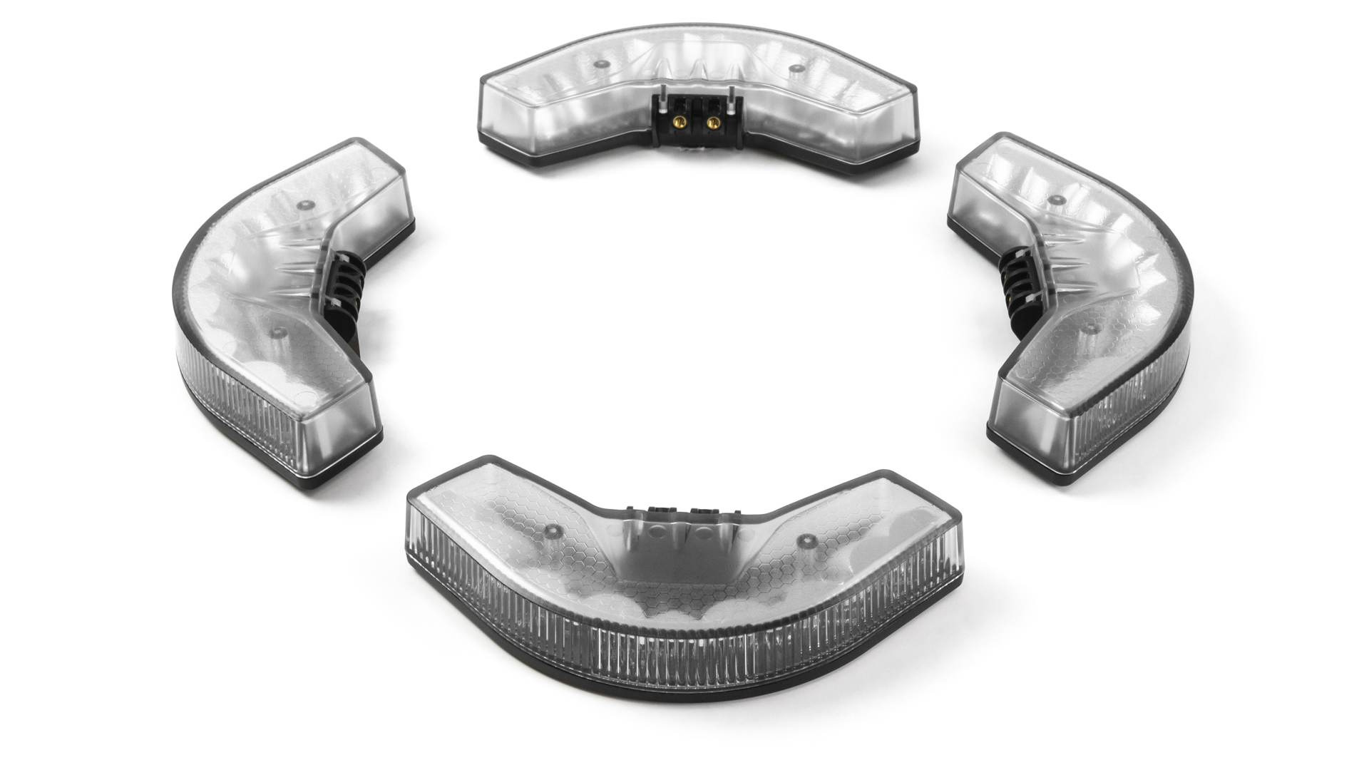 OV9 - Amber LEDs/Clear Lens (4 Units)