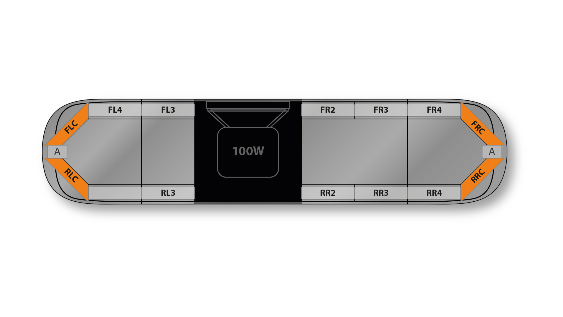 Aegis HE H002 Speaker 1366mm (54) - AK (24VDC)