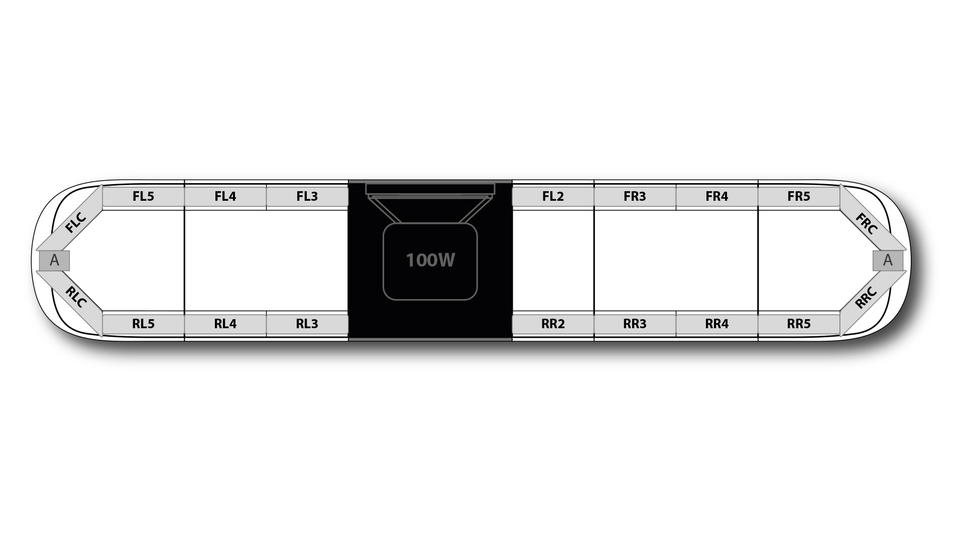 Aegis HE H002 Speaker 1678mm (66) - AK (24VDC)