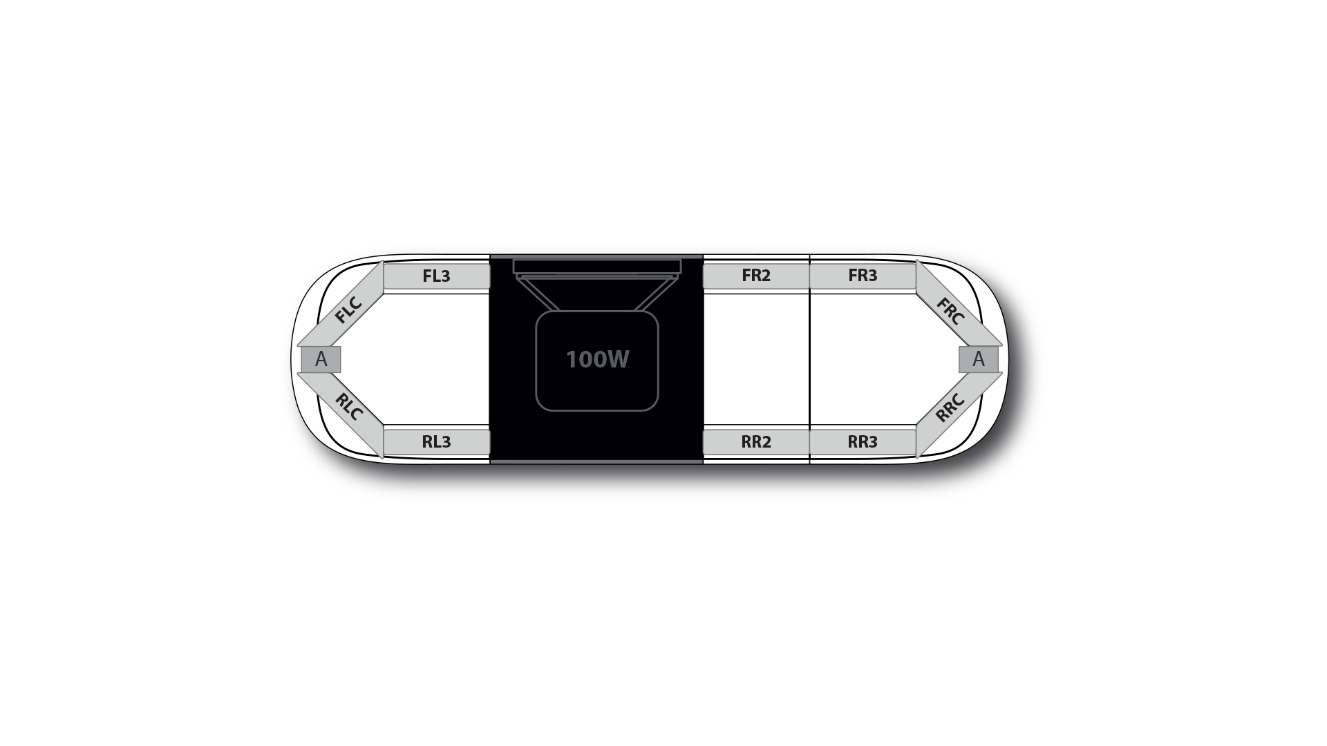 Aegis DC H001 Speaker 1054mm (41.5) - BAB (12VDC)