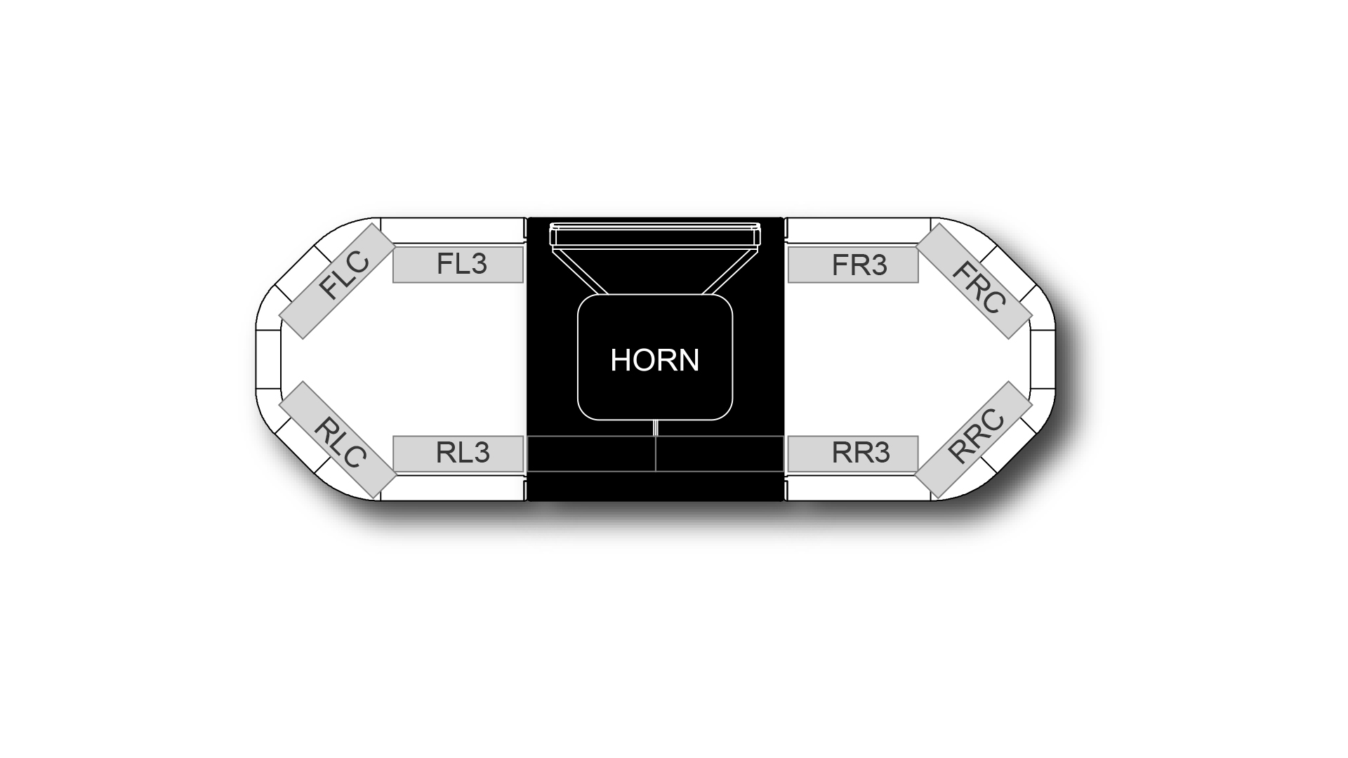 Legion HE H002 Speaker 1838mm (72) - AA (12VDC)