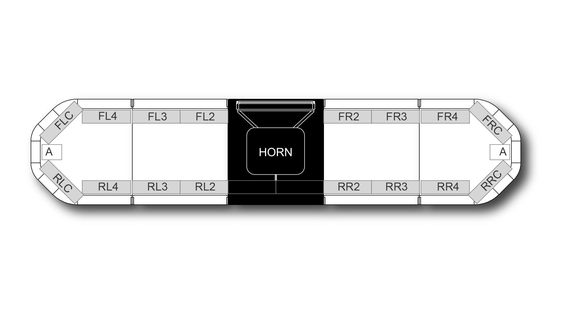 Legion HE H002 Speaker 1537mm (60.5) - RC (12VDC)
