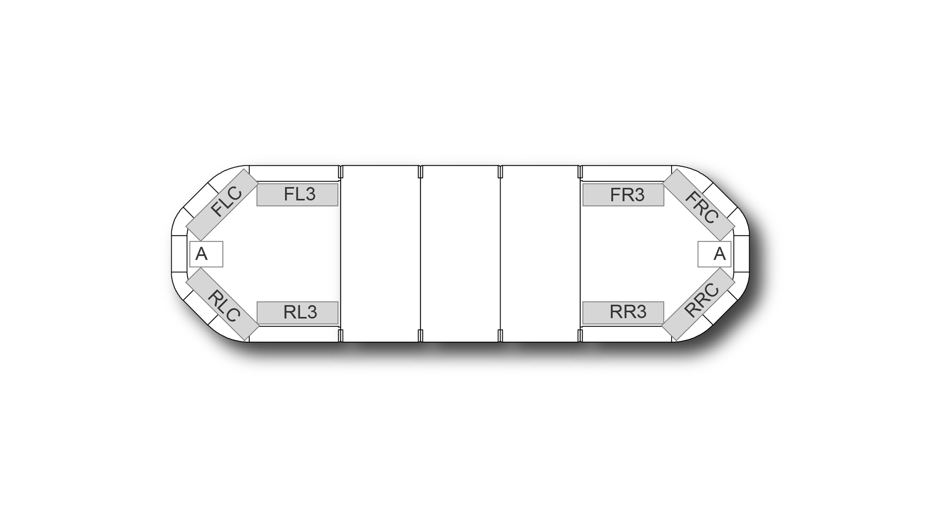 Legion FIT Illuminated Centre 1087mm (43) - AC (12VDC)