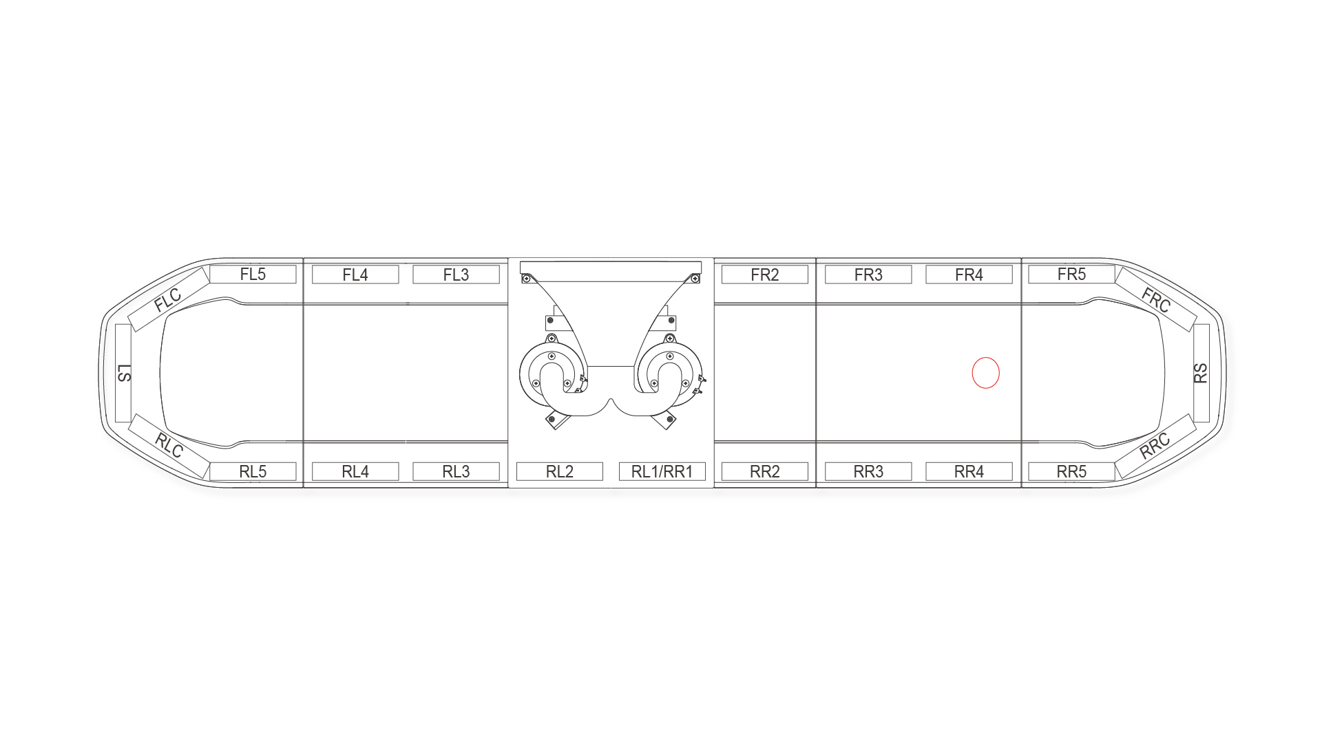 Raiden HE Dual Colour Speaker Lightbar 1676mm (66) - RWC