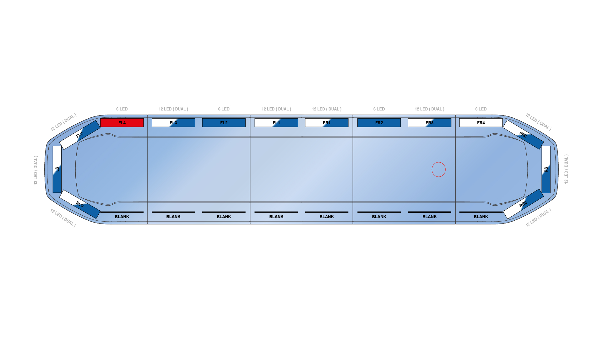 Raiden HE Dual Colour Lightbar 1523mm (60) - BWB - 06660017