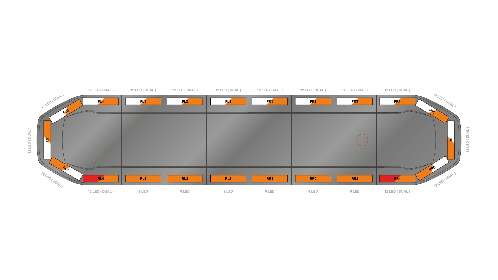 Raiden HE Dual Colour Lightbar 1523mm (60) - AWK - 06660062