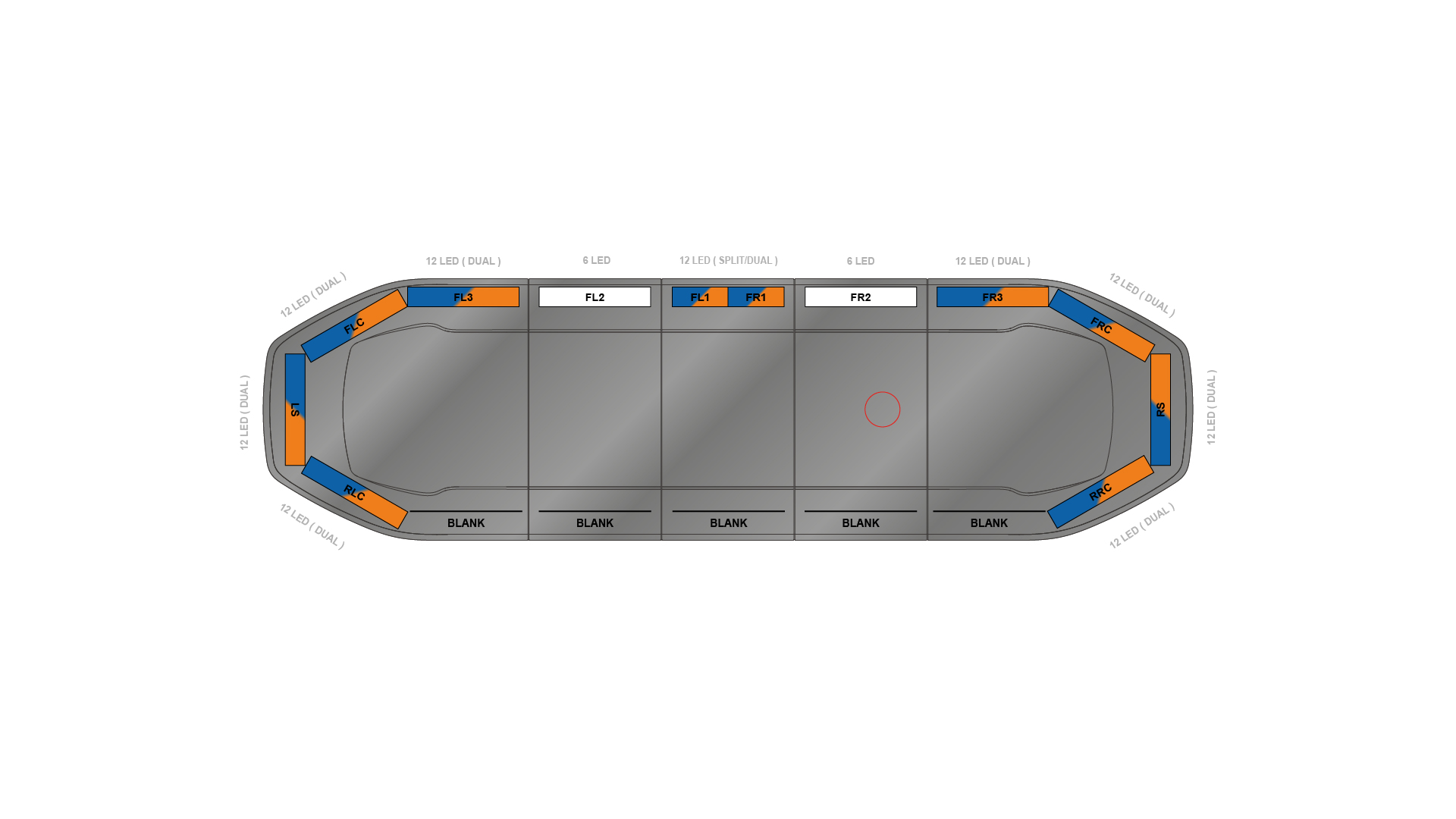 Raiden HE Dual Colour Lightbar 1066mm (42) - BAK - 06660284